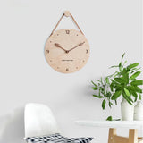 12 Wood Hanging Wall Clock Wooden Face for the Living Room Style 1"