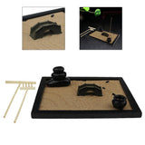 Mini Zen Garden Set with Free Rake Zen Garden Drawing Desktop Rock Sand Set