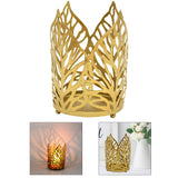 Candle Holder Lantern 11.5x15cm Tealight Stand Centerpiece Ornament Golden