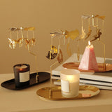 Candle Holder -Rotating Spinning Tea Light Holder Stand Bike Women Men