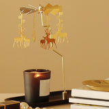 Candle Holder -Rotating Spinning Tea Light Holder Stand Elk