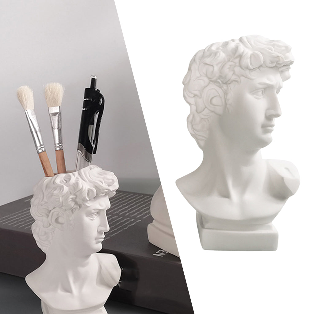 Maxbell  Greek Mythology David Plants Pot Flower Vase Decorative Bust Statue Planter