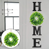 23cm Artificial Faux Boxwood Wreath Wall Garland Holiday Festival Decors