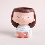 Maxbell Mini Modern Flower Pots Creative Flowerpot for Bonsai Pots Decoration Cactus A