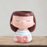 Maxbell Mini Modern Flower Pots Creative Flowerpot for Bonsai Pots Decoration Cactus A