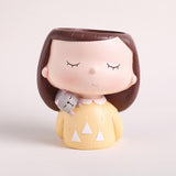 Maxbell Mini Modern Flower Pots Creative Flowerpot for Bonsai Pots Decoration Cactus D