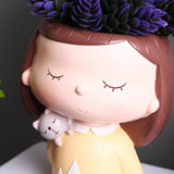 Maxbell Mini Modern Flower Pots Creative Flowerpot for Bonsai Pots Decoration Cactus D