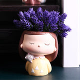 Maxbell Mini Modern Flower Pots Creative Flowerpot for Bonsai Pots Decoration Cactus D