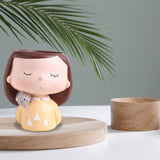 Maxbell Mini Modern Flower Pots Creative Flowerpot for Bonsai Pots Decoration Cactus D