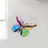 Metal Butterfly Hanging Wall Sculpture for Home Garden Decor Multicolor