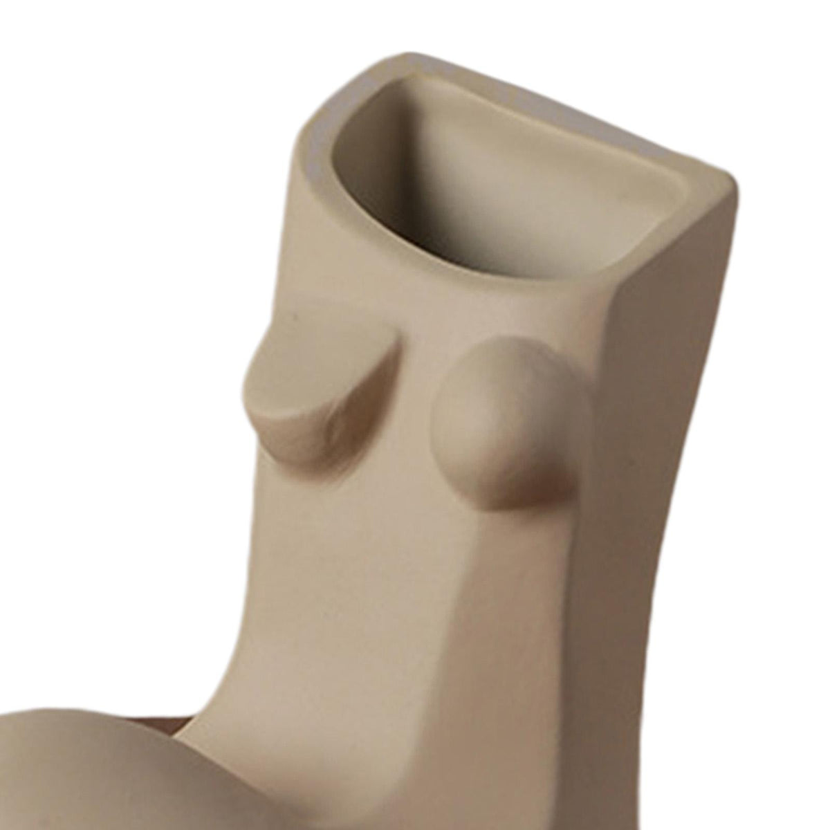 Maxbell  Ceramic Female Body Vase Plants Pot Statues Desk Decor Skin Color 18x8x14cm
