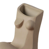 Maxbell  Ceramic Female Body Vase Plants Pot Statues Desk Decor Skin Color 18x8x14cm