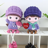 Dangling Figurine Home Doll Countertop Windowsill Figurines Lovers Statue