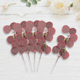 5Pcs Artificial Leaves Stems Branches Bedroom Wedding Party Decoration Red