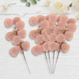 5Pcs Artificial Leaves Stems Branches Bedroom Wedding Party Decoration Pink