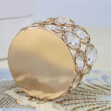 Crystal Tealight Candle Holder Dinner Table Home Centerpiece Decor Round