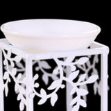 Tealight Candle Holder Essential Wax Melt Fragrance Oil Burner Warmer White