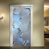 Maxbell 3D Door Stickers Mural Self Adhesive Wallpaper PVC Removable Wall Decals M