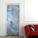 Maxbell 3D Door Stickers Mural Self Adhesive Wallpaper PVC Removable Wall Decals M