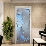Maxbell 3D Door Stickers Mural Self Adhesive Wallpaper PVC Removable Wall Decals M