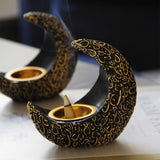 Crescent Incense Stick Holder Cones Burner 10x5.6cm Censer Ash Catcher Black