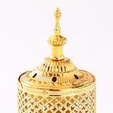 Islamic Charcoal Incense Burner Design Gold Censer Candle Holder Style 2
