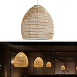 Maxbell Woven Pendant Ceiling Light Fixture E27 Hanging Lamp Fitting Indoor 35cm
