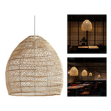 Maxbell Woven Pendant Ceiling Light Fixture E27 Hanging Lamp Fitting Indoor 35cm