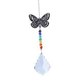 Maxbell  Crystal Ball Rainbow Maker Hanging Suncatcher Window Prism Decor Butterfly 2