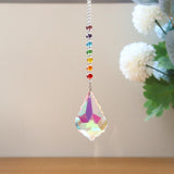 Maxbell  Hanging Crystal Suncatcher Chandelier Prism Rainbow Maker Porch Tree Decor A