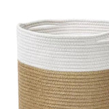 Maxbell Basket Hangers Rope Woven Decorative Dirty Clothes Basket Laundry Basket yellow30