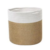 Maxbell Basket Hangers Rope Woven Decorative Dirty Clothes Basket Laundry Basket yellow30