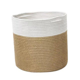 Maxbell Basket Hangers Rope Woven Decorative Dirty Clothes Basket Laundry Basket yellow30