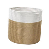 Maxbell Basket Hangers Rope Woven Decorative Dirty Clothes Basket Laundry Basket yellow30