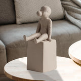 Plain Statue Figurine Ceramic Modern Portrait Bedroom Desktop Art Decoration bubbling kid