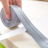 Maxbell PVC Wall Sealing Strip Tape Waterproof Self Adhesive Caulk Kitchen Bathroom Gray