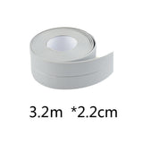 Maxbell PVC Wall Sealing Strip Tape Waterproof Self Adhesive Caulk Kitchen Bathroom Gray