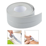 Maxbell PVC Wall Sealing Strip Tape Waterproof Self Adhesive Caulk Kitchen Bathroom Gray