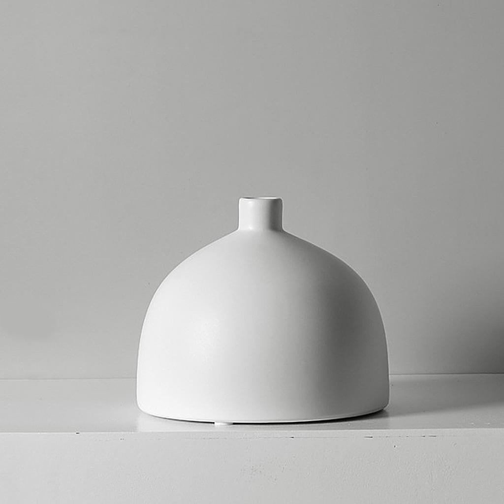 Maxbell  Minimalism Ceramic Dry Flower Vase Modern Flower Arrangement Vases B White