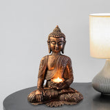 Buddha Yoga Candle Holder Tabletop Tealight Statue Home Office Collectible A