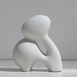 Maxbell  Elegant Ceramic Vase Simplest Decorative Studio Bookcase Decor Centerpiece A