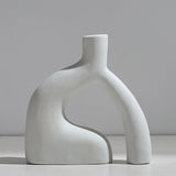 Maxbell  Elegant Ceramic Vase Simplest Decorative Studio Bookcase Decor Centerpiece D