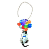 Maxbell Rear View Mirror Pendant Acrylic Handbag Cellphone Keyring Hanging Ornament