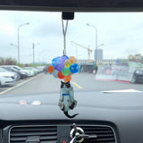 Maxbell Rear View Mirror Pendant Acrylic Handbag Cellphone Keyring Hanging Ornament