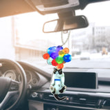 Maxbell Rear View Mirror Pendant Acrylic Handbag Cellphone Keyring Hanging Ornament