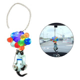 Maxbell Rear View Mirror Pendant Acrylic Handbag Cellphone Keyring Hanging Ornament