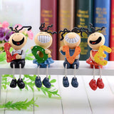 4Pcs Hanging Foot Doll Desk Shelf LOVE Statue Figurine Home Bedroom Wedding