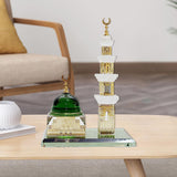 Mosque Statue Decor Miniature Muslim Kaaba Islamic Figurine Home Car Statues