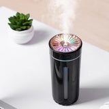 Maxbell Portable Mini Cup Humidifiers with LED Night Light for Office Bedroom Black