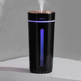 Maxbell Portable Mini Cup Humidifiers with LED Night Light for Office Bedroom Black
